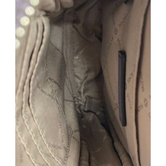 Michael Kors Jet Set Travel Medium NS Logo Stripe Crossbody Bag Purse - Picture 2 of 7